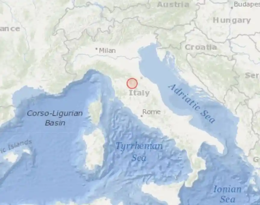 Terremoto nella notte a 20 km a nord da Arezzo (Talla), provincia di Massa-Carrara